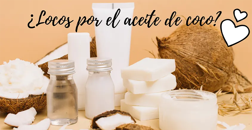 Imagen de aceite de coco para tratamientos saludables y alimentación