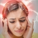 imagen de una mujer sufriendo una cefalea