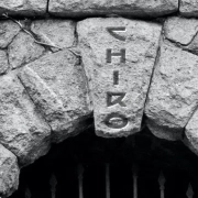imagen de una puerta de piedra con una piedra angular quiropráctica Barcelona