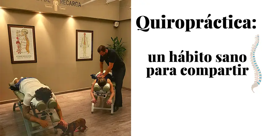 La quiropráctica un hábito sano Dr. Boyce tratando a un paciente