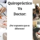Quiropráctico vs doctor imagenes para diferenciar