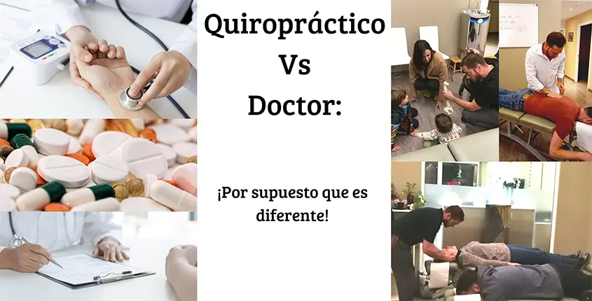 Quiropráctico vs doctor imagenes para diferenciar